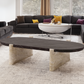 Rocca Oval Marble Coffee Table