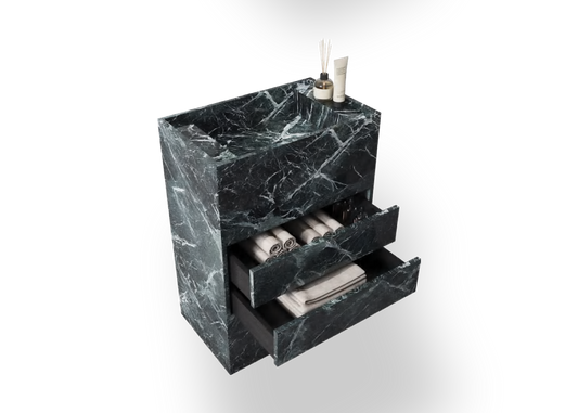 Lusso Marble Basin with Draws