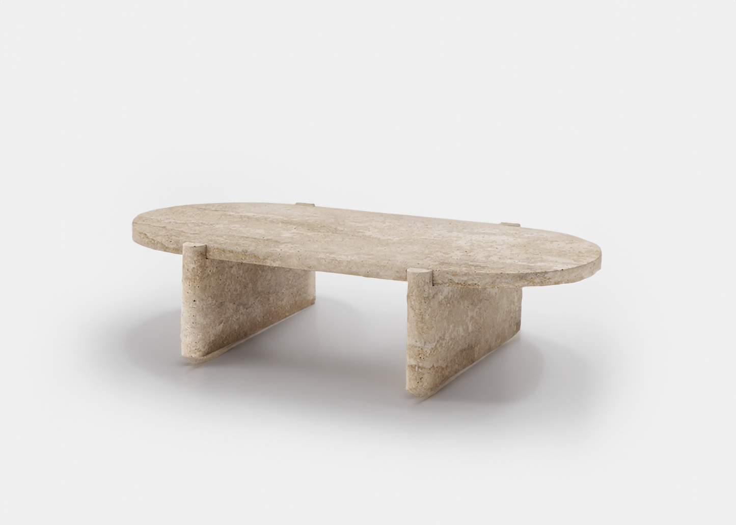 Rocca Oval Marble Coffee Table