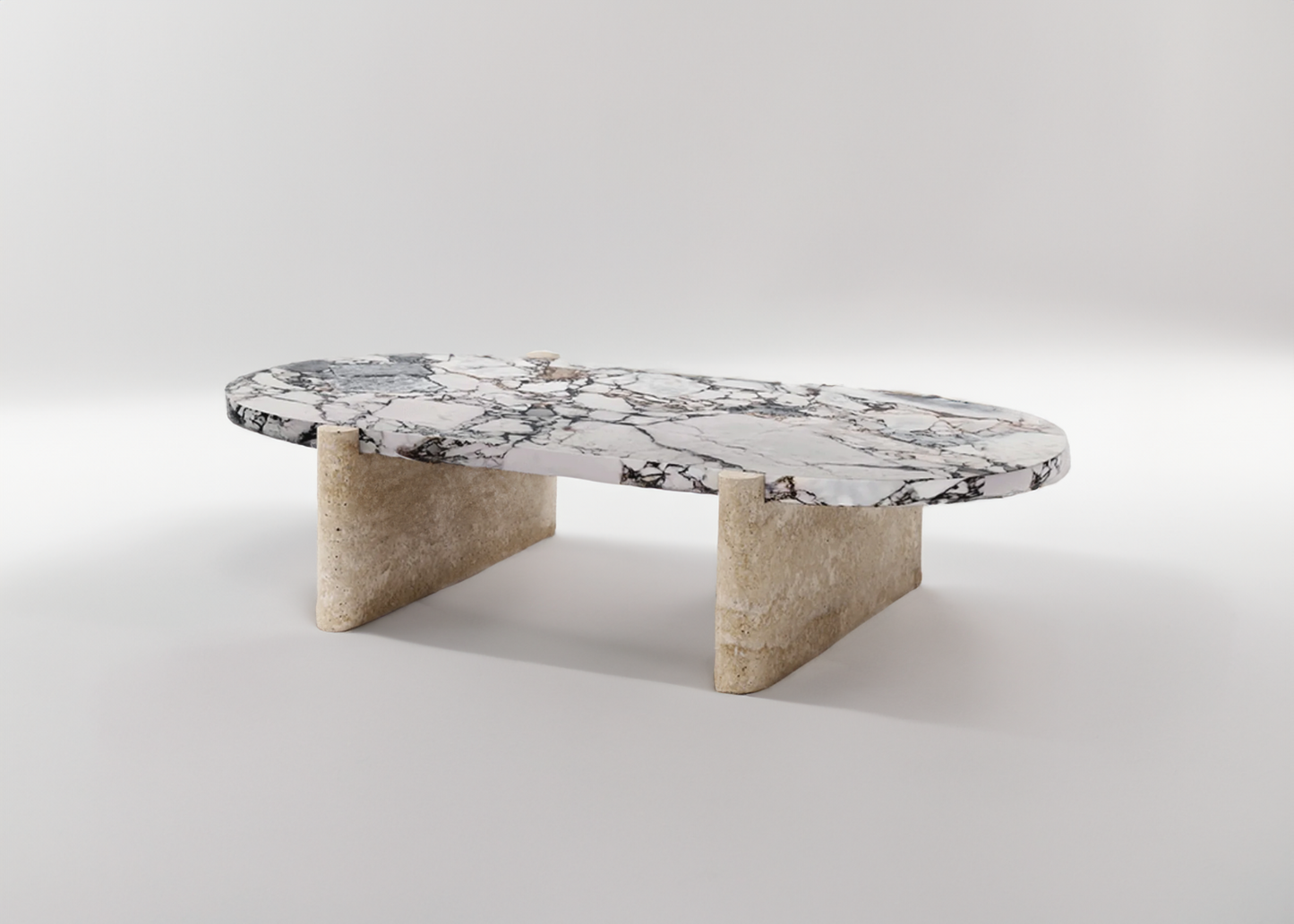 Rocca Oval Marble Coffee Table