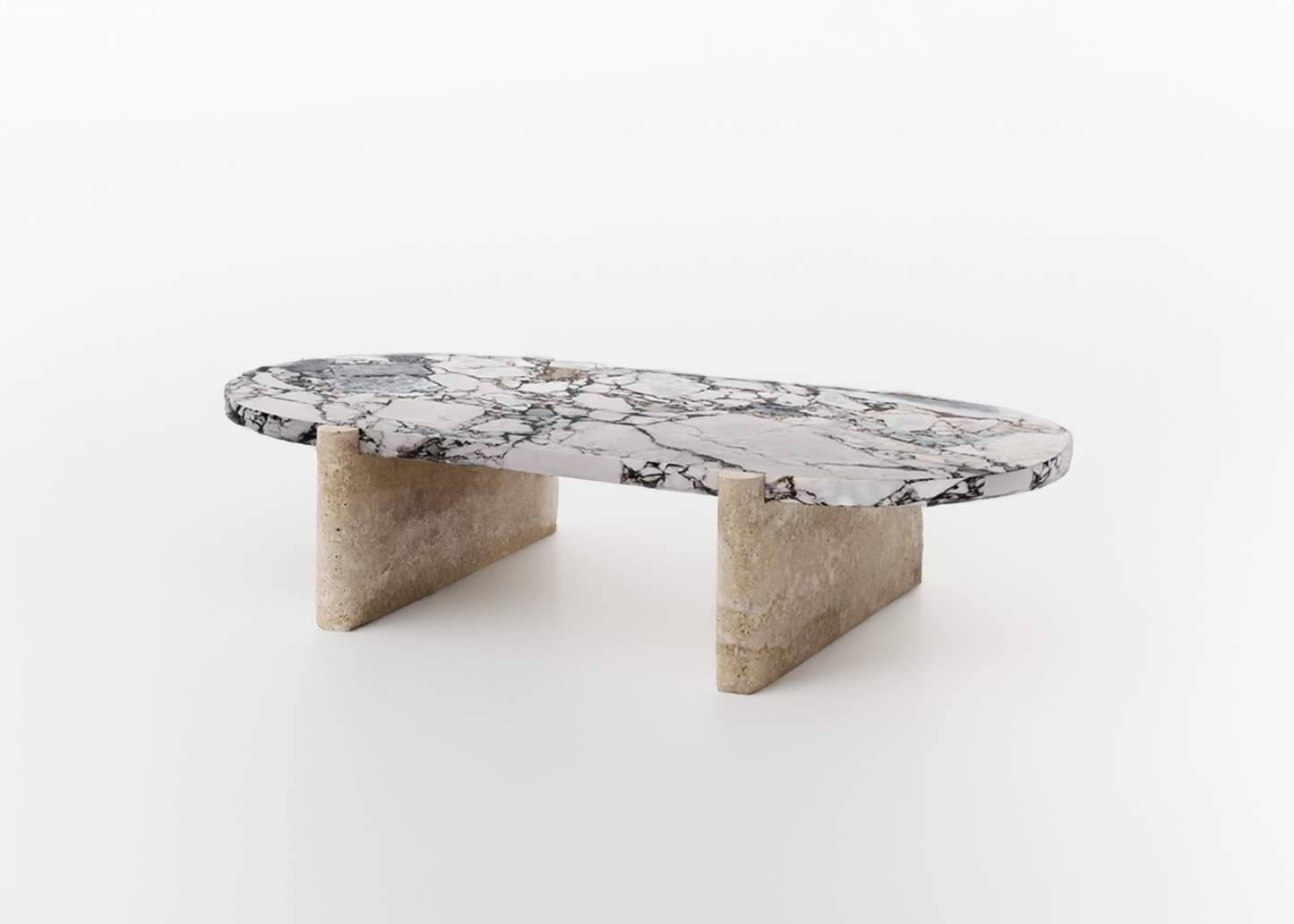 Rocca Oval Marble Coffee Table